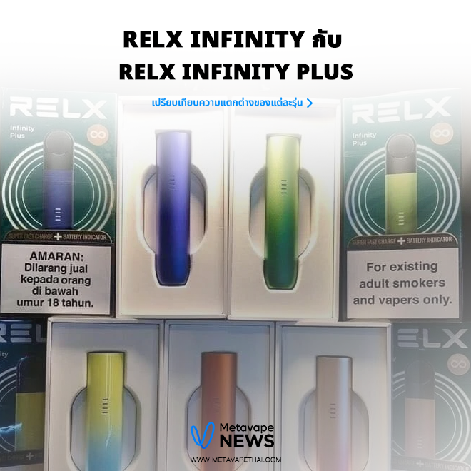 RELX Infinity กับ Infinity Plus ต่างกันยังไง